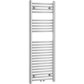 CERANO - Koupelnový radiátor Benito - středové připojení 50mm/boční - 377 W - chrom - 1200x450 mm CER-600907
