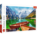 Puzzle Jezero Braies, Itálie 500 dílků