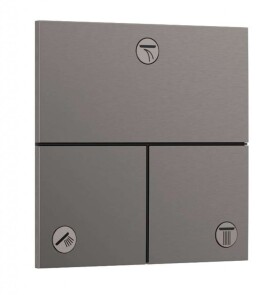 HANSGROHE - ShowerSelect Comfort Ventil pod omítku, pro 3 spotřebiče, kartáčovaný černý chrom 15573340