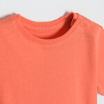 Basic tričko s krátkým rukávem- oranžové - 68 ORANGE