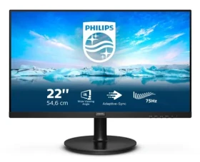 21,5" Philips V Line 222V8LA černá / Monitor / VA / 1920 x 1080 / 75Hz / 4ms / 250cd / Repro (222V8LA/00)