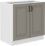 Spodní skříňka Stilo 80 D 2F BB Barva korpusu: Dub artisan, Barva dvířek: Dust Grey