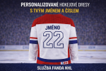 Fanda-NHL.cz Potisk dresu REPRE vlastním jménem a číslem Hodnota: 4. Personalizace twillový lepený textil s obšitím (jméno a číslo na zádech + čísla na rukávech)