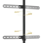 Techly Podlahový stojan TV 45-65" ořech / Podlahový stojan TV / VESA / nosnost 32 kg / naklápění 180° (ICA-TR18SAM)