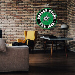 Mustang Cedule Dallas Stars NHL 22" Round Distressed Logo