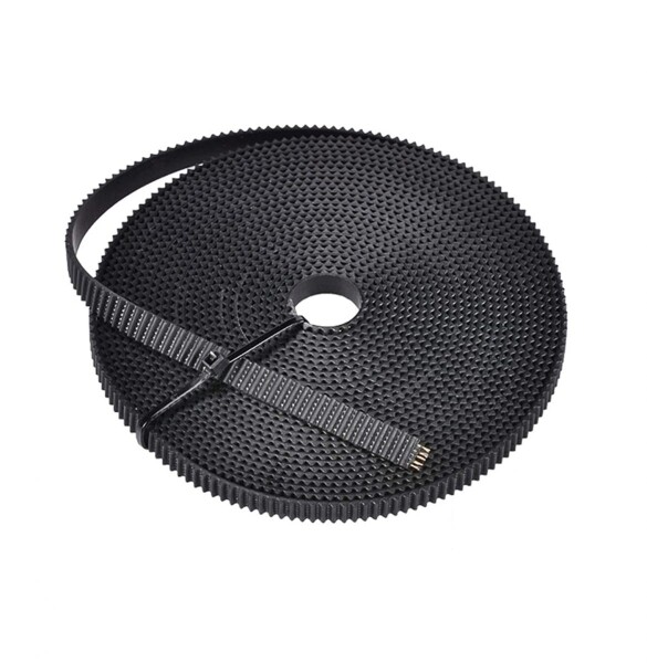Ozubený řemen GT2 6 mm s ocelovým jádrem - Otevřený, 1 metr