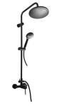 SLEZAK-RAV - Vodovodní baterie sprchová SEINA s hlavovou a ruční sprchou černá matná, Barva: černá matná, Rozměr: 100 mm SE982.0/7CMAT
