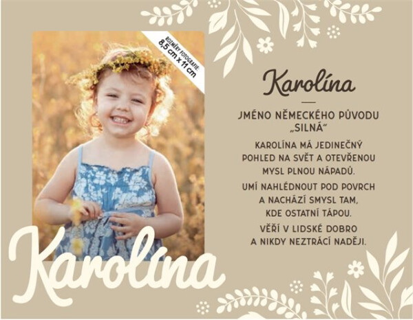 37_Fotorámeček se jménem_Karolína - Albi