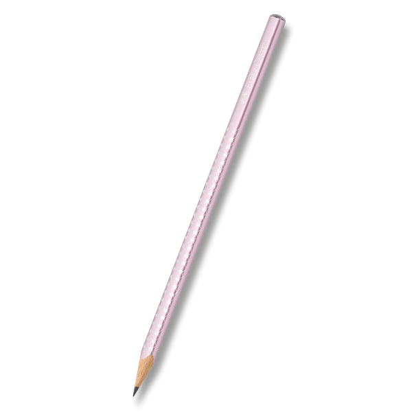 Grafitová tužka Faber-Castell Sparkle - perleťová světle růžová, tvrdost B