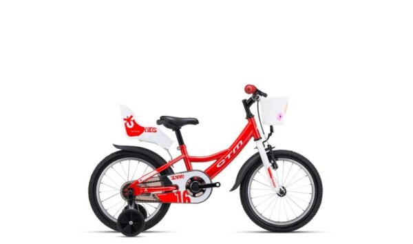 Dětské kolo CTM JENNY, barva červená, pneu 16", model 2026 - ZDARMA dopravné, seřízení a odborná montáž!