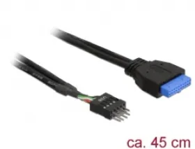 DeLock kabel USB 3.0 pin header samice na USB 2.0 pin header samec / 45cm (83791-DE)
