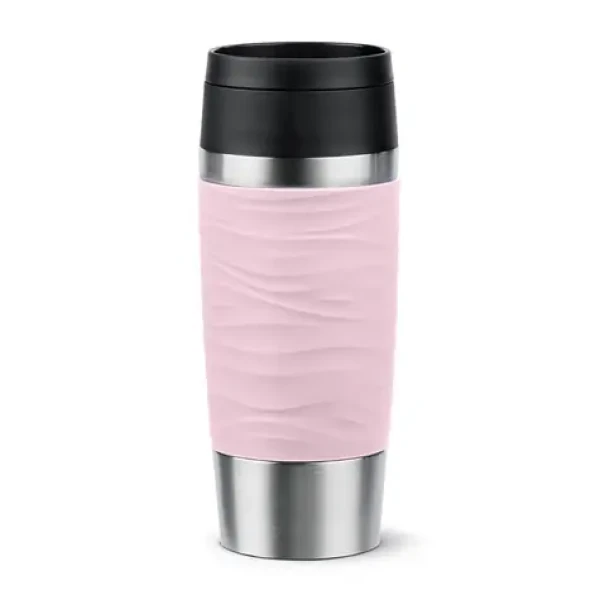 Emsa TRAVEL MUG Waves 0,36 l světle růžová / Termohrnek / nerezová ocel (N2021400)