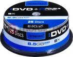Intenso 25 ks / Optické médium / DVD+R DL / 8.5 GB / 8x / Spindl (4311144)