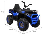 Mamido Dětská elektrická čtyřkolka ATV Desert 4x4 modrá