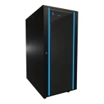 Extralink Rack stojanový 27U černý / Stojanový rozvaděč / 19" / šířka 600 mm / hloubka 1000 mm / skleněné dveře (EX.11359)