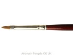 Plochý štětec LifeColor Pure red sable 1