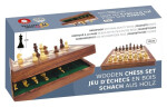 Dřevěné šachy magnetické 18 cm