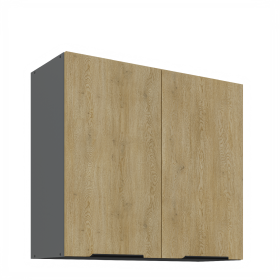 Horní skříňka Cremona ANT 80 G-72 2F Barva korpusu: Antracit, Barva dvířek: Dub Cremona