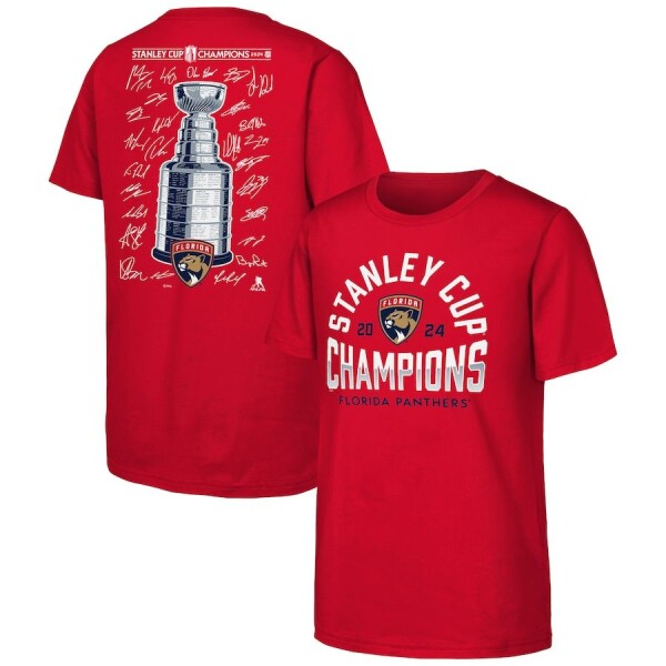 Fanatics Dětské tričko Florida Panthers 2024 Stanley Cup Champions Signature Roster Velikost: Dětské let)