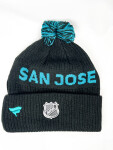 Outerstuff Dětská Zimní Čepice San Jose Sharks Cufed Knit With Pom