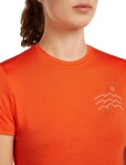 ICEBREAKER Wmns Mer 125 Cool-Lite Sphere SS Tee Across, Fervid velikost: M