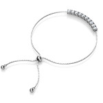 Royal Fashion stříbrný pozlacený náramek Swarovski DBS0147-001-WG