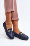 Dámské klasické mokasíny z ekokože v tmavě modré Demese 36