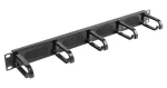 Lanberg AK-1203-B černá / Organizér kabelů do racku / 19" / 1U (AK-1203-B)
