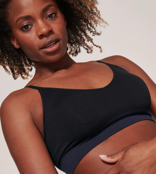 Dámská podprsenka EVER Infused Aloe Bralette - BLACK - černé 0004 - SLOGGI BLACK L