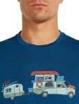 ICEBREAKER Mens Mer 150 Tech Lite SS Tee Transportage, Atlantis velikost: S