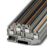 Phoenix Contact 3211825 dvojitá svorka 6.2 mm rychlé připojení šedá 50 ks