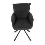 Jídelní židle, šedá, manšestrová látka, HC-X1128 GREY2