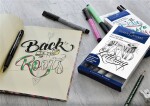 Faber-Castell Umělecký popisovač Pitt Artist Pen Hand Lettering, sada 9 ks