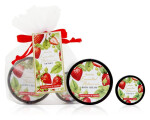 Set péče o tělo ESSENTIAL BOTANICS organza Jahoda a vanilka 30ml+10g