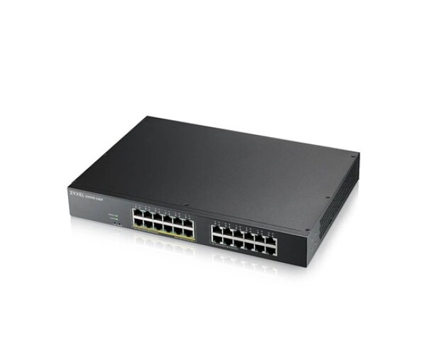Zyxel GS1915-24EP, 24-port GbE, 12 port PoE, 130 Watt 802.3at, rackmount, fanless, Smart hybrid mode Switch, standalone EDF_311972