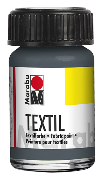 Barva na textil Marabu Textil 15 ml - šedá 078
