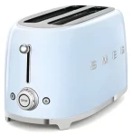 Rozbaleno - Smeg TSF02PBEU modrá / Topinkovač / 1500 W / 2 sloty / 4 topinky / 6 stupňů opečení / rozbaleno (TSF02PBEU.Rozbaleno)