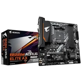 Gigabyte B550M Aorus Elite Ax / AM4 / 4x DDR4 / 4x SATA / USB / 3x PCIE x16 / 1x GLAN / 2x M.2 / mATX (B550M AORUS ELITE AX)