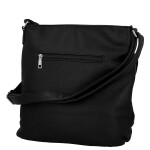 Zajímavá dámská koženková crossbody kabelka Denisa, černá