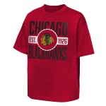Outerstuff Dětské tričko Chicago Blackhawks NHL Shot Speed Short Sleeve Elevated Velikost: Dětské L (158 – 164)