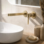 REA - Podomítková umyvadlová baterie Grace Brush Gold REA-B4461