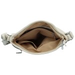Trendy dámská koženková crossbody Laka, světle šedá