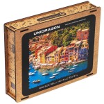 UNIDRAGON dřevěné puzzle ITALSKÁ RIVIÉRA velikost KS (43x30cm)