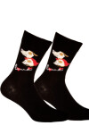 Vzorované pánské ponožky PERFECT MAN-CASUAL černá 42-44
