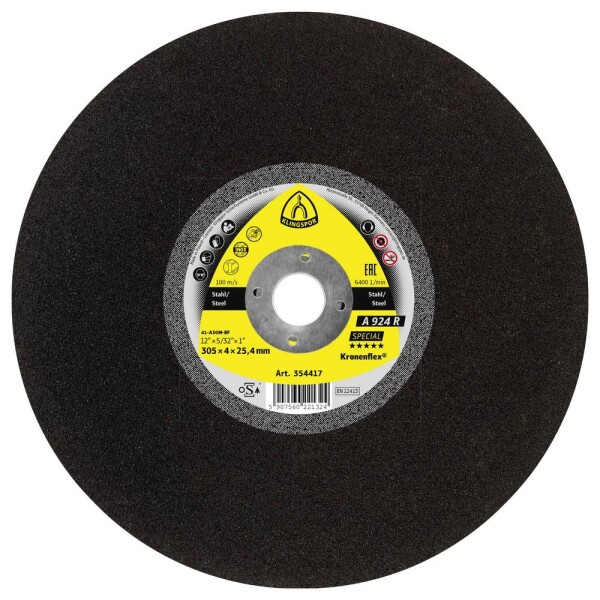 Klingspor A 924 R SPECIAL 354416 řezný kotouč rovný 356 mm 10 ks ocel