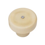 Ferm Living Skleněná stolní LED lampička Ripple Oat, krémová barva, sklo