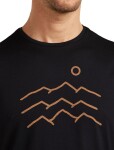 Pánské merino triko s krátkým rukávem ICEBREAKER Mens 125 Cool-Lite Sphere SS Tee Across, Black velikost: XXL