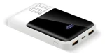 Powerbanka 10 000 mAh bílá / Powerbanka / 2x USB-A + 1x USB-C / 22,5 W QC4.0 / LED displej (EB-10Q)