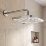 REA - Obdélníková dešťová sprcha JS-032 Brushed Nickel REA-P0394