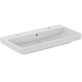 IDEAL STANDARD - i.Life B Dvojumyvadlo 102x54 cm, s přepadem, s 2 otvory pro baterii, bílá T683101